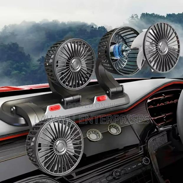 3 Head Car Fan