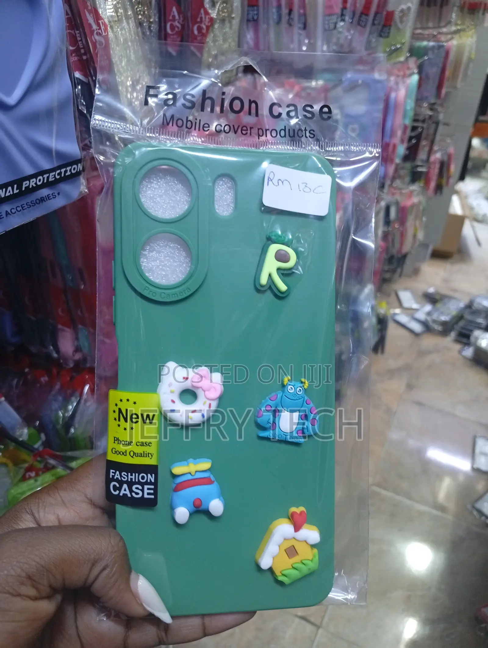 Redmi 13c Green "Fashion Case"Shockproof Silicone Case