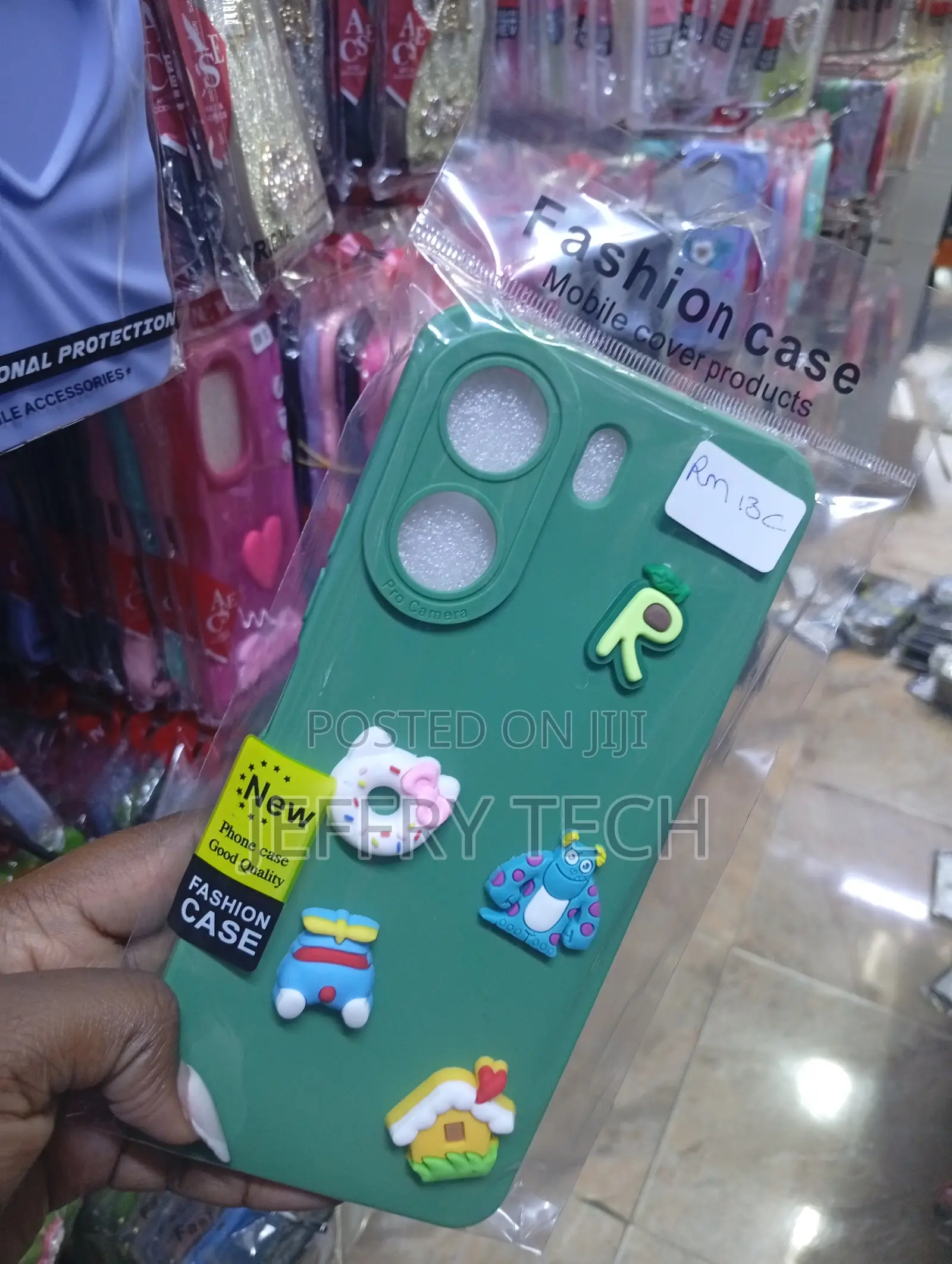 Redmi 13c Green "Fashion Case"Shockproof Silicone Case