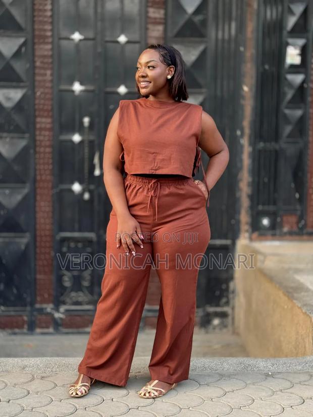 Brown Linen Set - main view