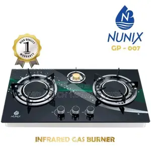 Nunix Infrared Glass 3 Burner Cooker