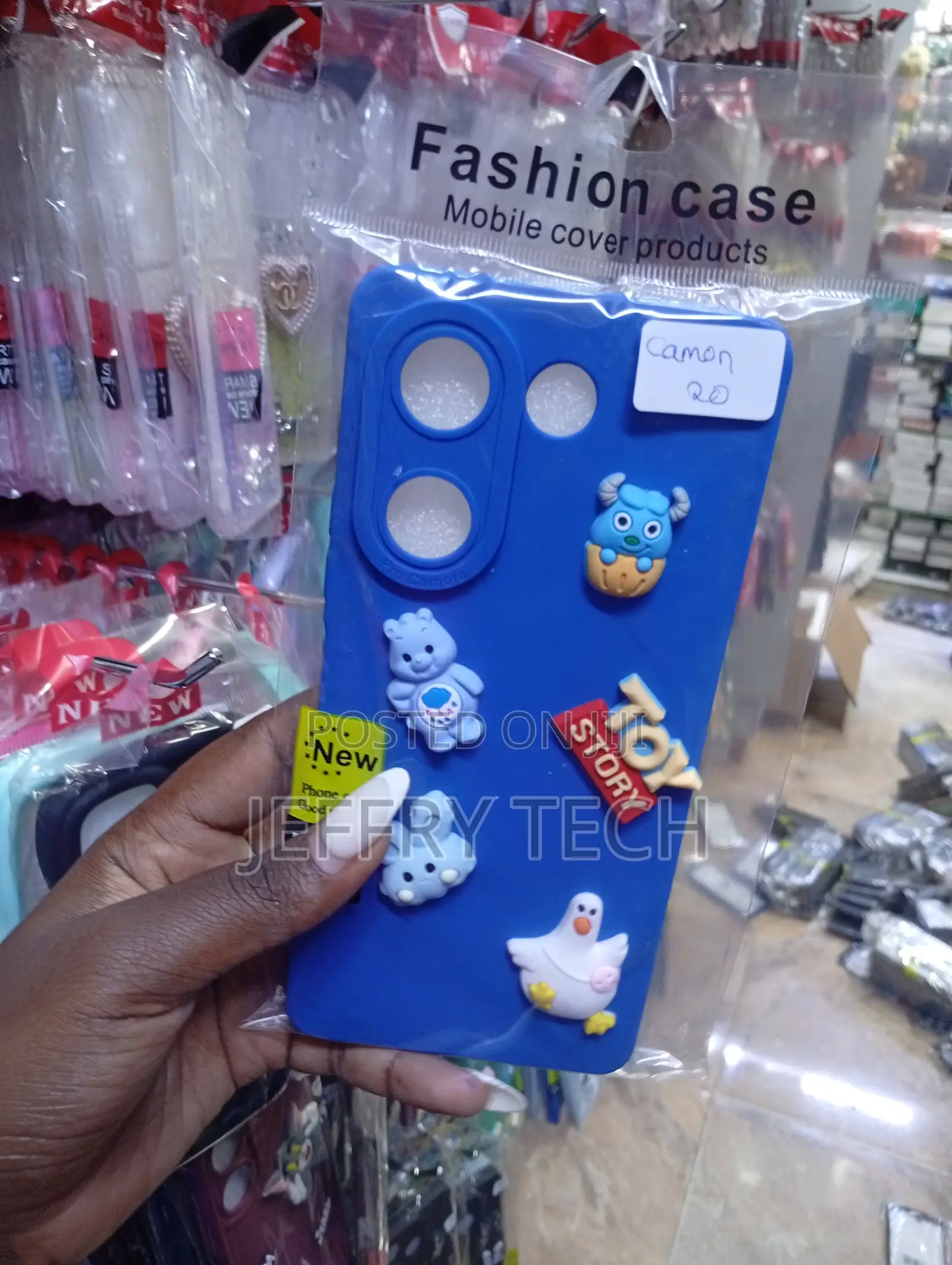Tecno Camon 20 Decorative Charmsvibrant Blue "Fashion Case
