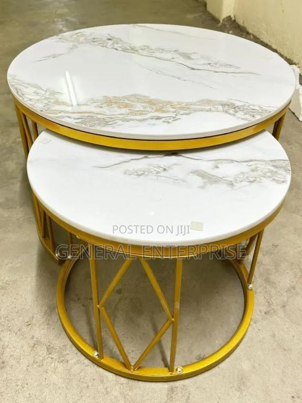 Mordern Luxury 2 in 1 Pure Marble Table