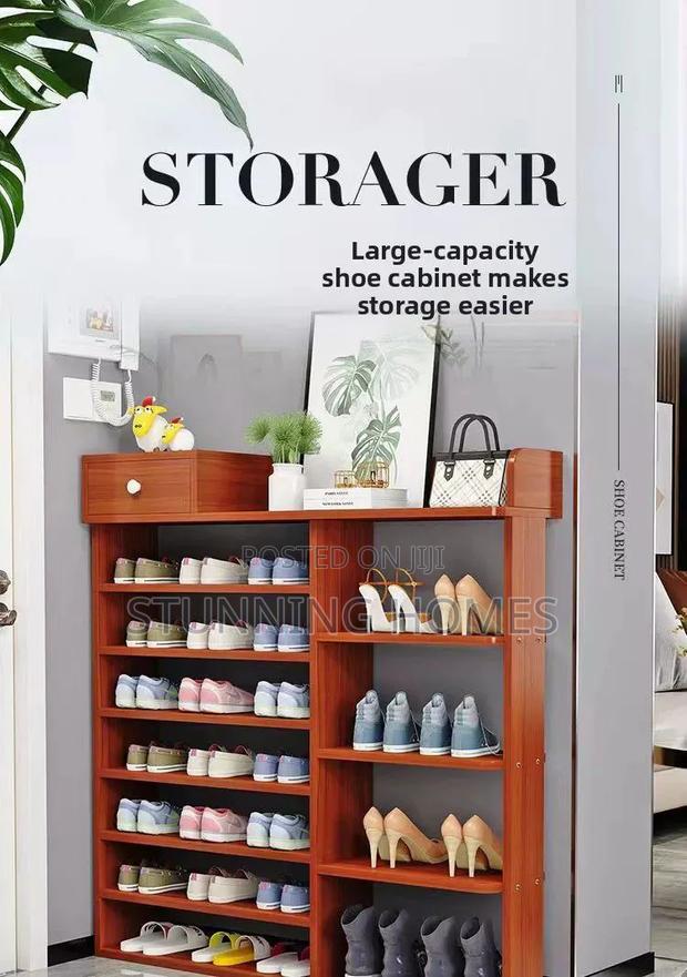 7 Tier Wooden Shoe Rack - thumbnail 2