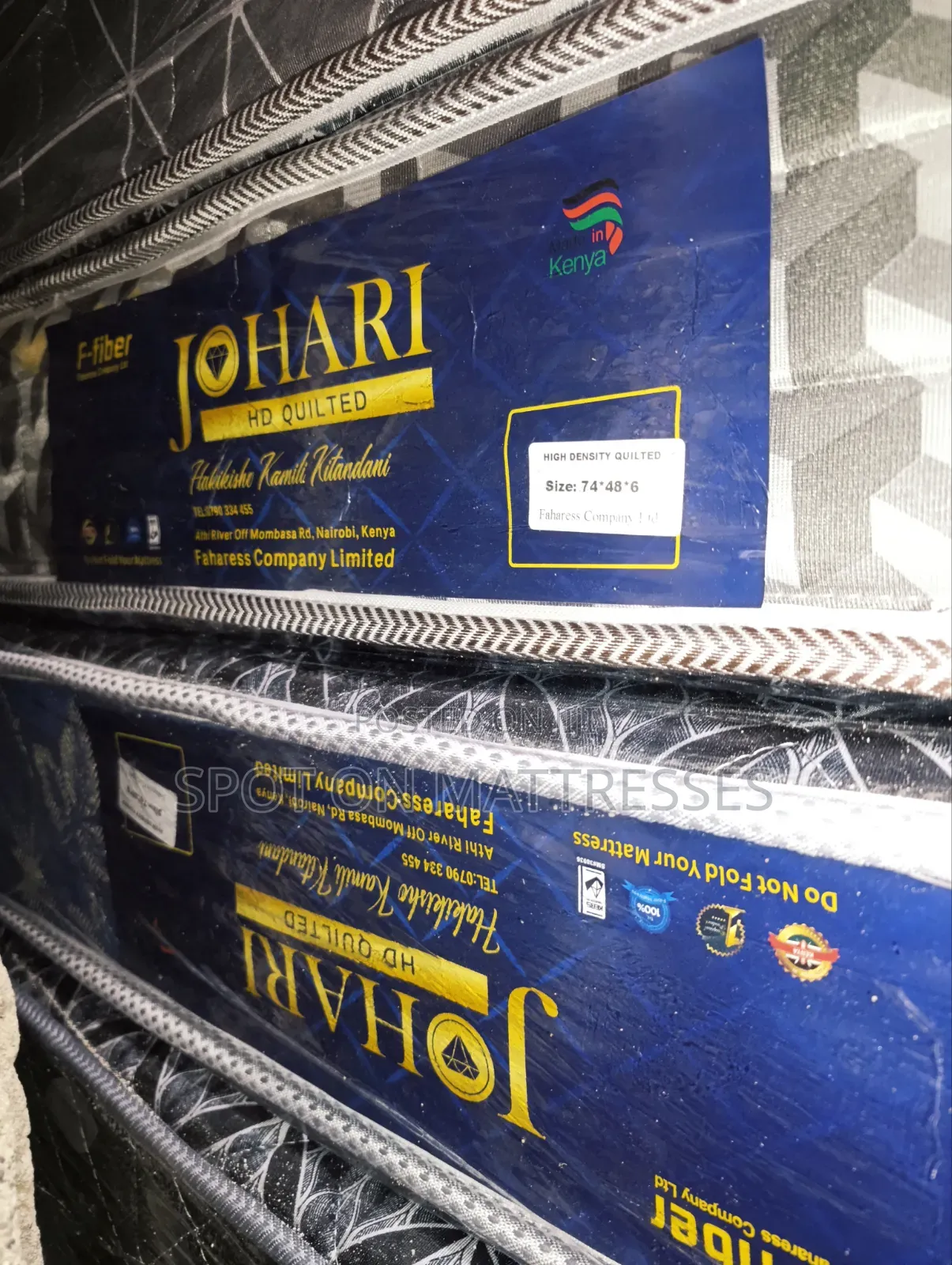 4x6x6 High Density Quilted Mattresses + Free Home Delivery!
