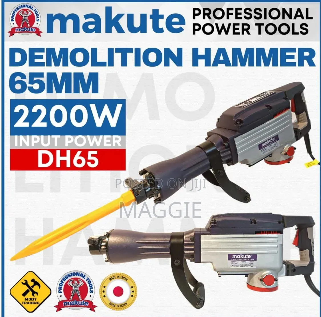 Makute Demolition Hammer 65mm 2200w