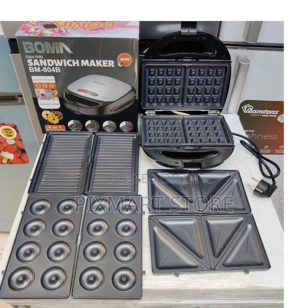 Boma 4-in-1 Snack Maker – Sandwich, Waffle, Donut Grill