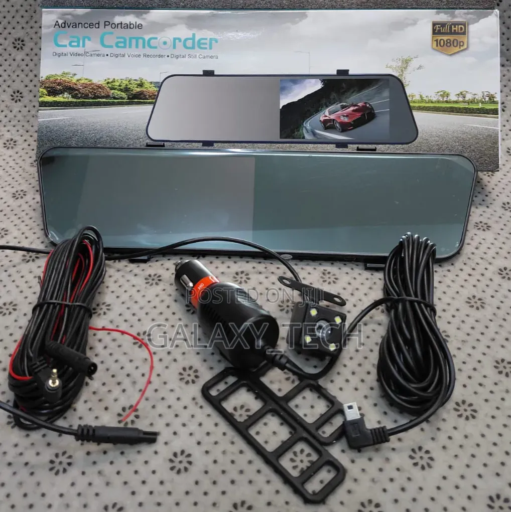 Touch Screen Rearview Mirror Dash Camera(Hd 1080p)