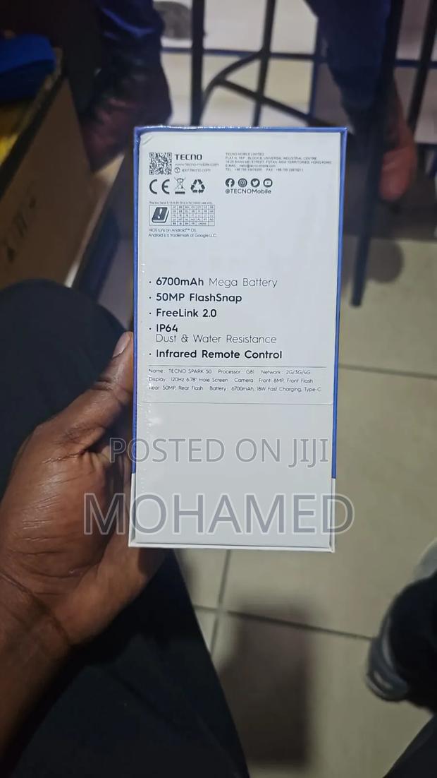 New Tecno Spark 50 128 GB Black - thumbnail 2