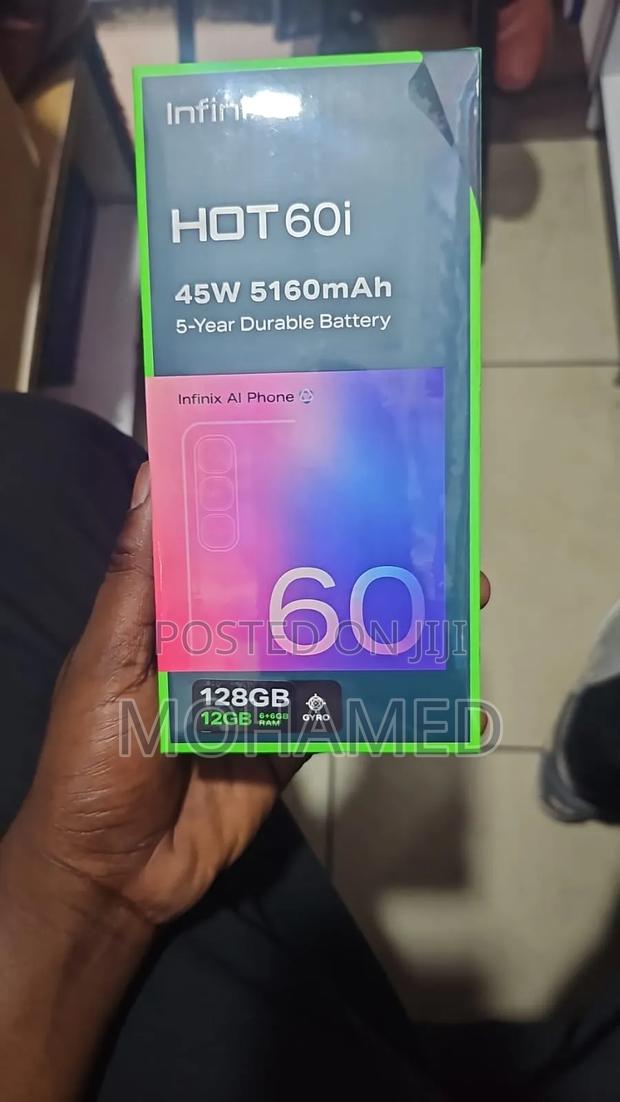 New Infinix Hot 60i 128 GB Black