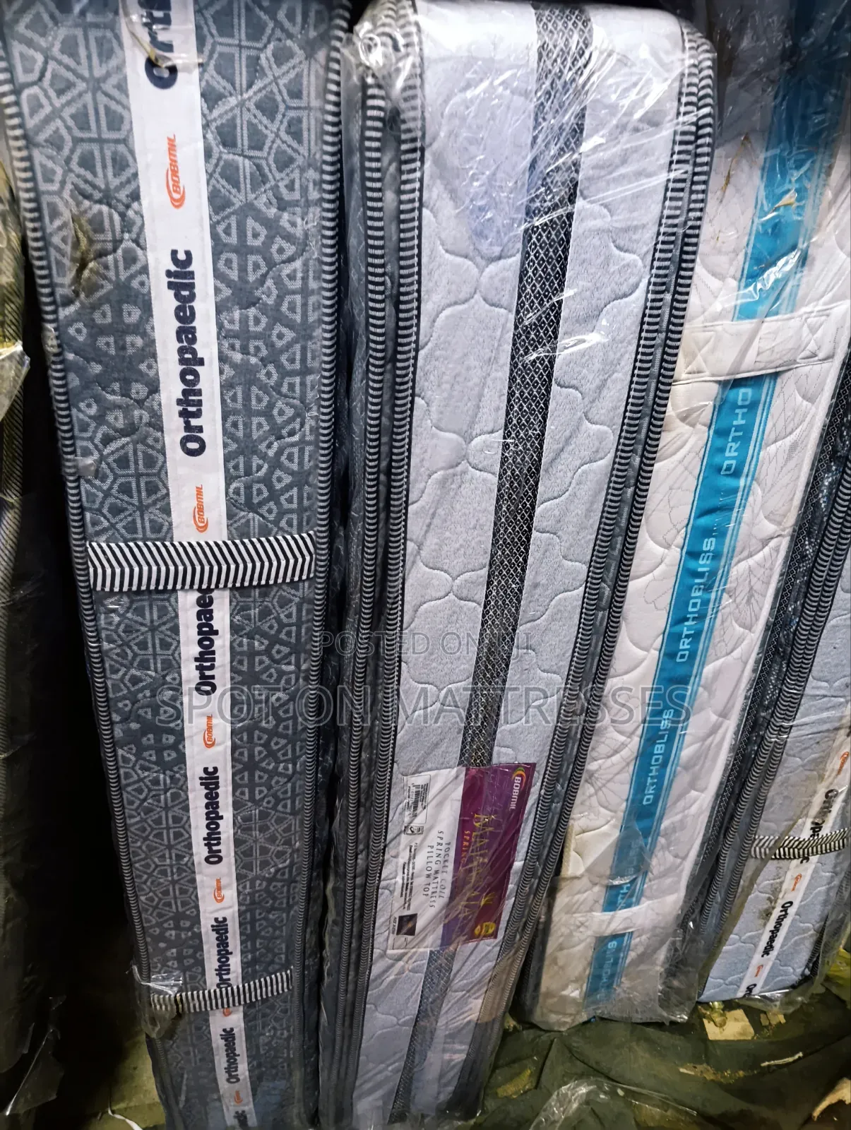 6x6x10 Double Pillowtop Pocket Spring Mattresses. Free Home Delivery!