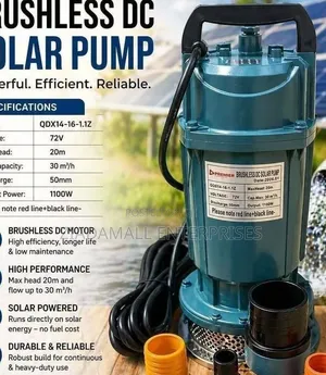 Solar Pump,Solar-Powered Water Pump With Brushless Motor