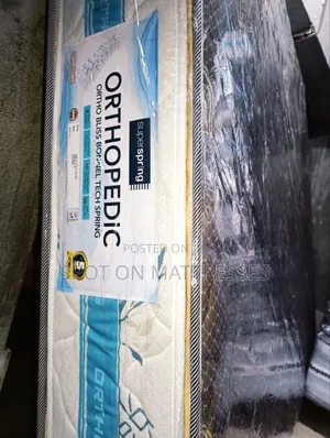 Super Comfy 6x6x10 Superfoam Orthopedic Spring Mattress. Free Delivery