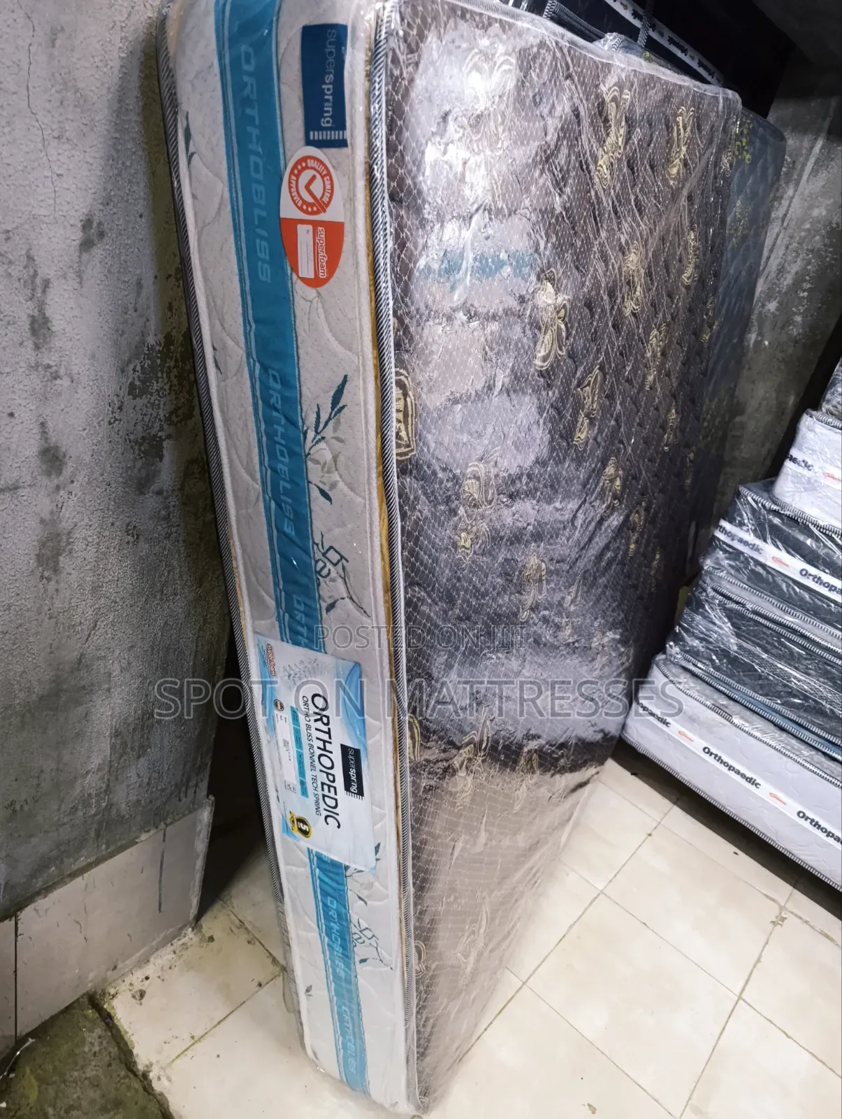 Super Comfy! 6x6x10 Orthobliss Superspring Mattress. Free Delivery! 