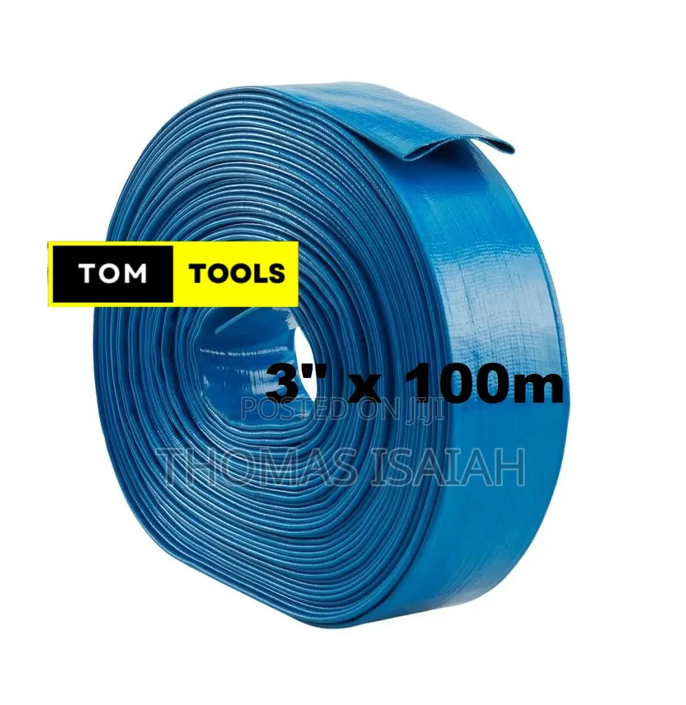 3 Inch X 100m Uncoupled Water PVC Delivery Hose Pipe