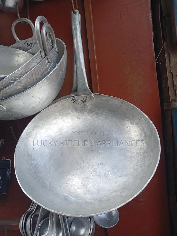 Deep Heavy Duty Aluminium Pan/Karai.