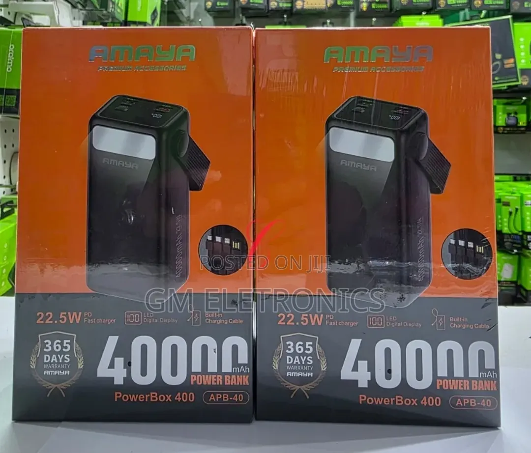 Amaya Powerbox 400 Apb-40 40,000mah 22.5w Pd Fast Charging Powerbank