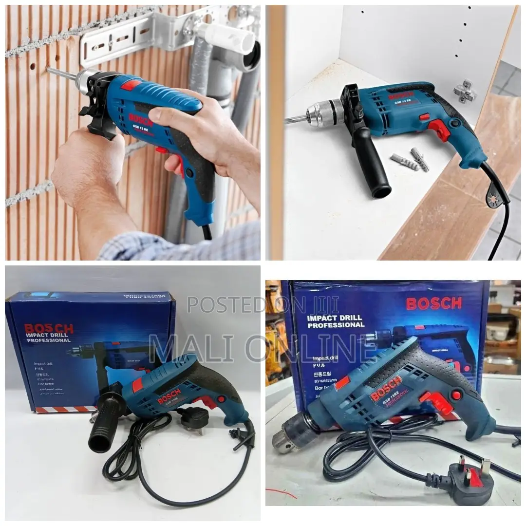 Bosch Impact Drill 600w Electric Power Drill Reversible Keyed