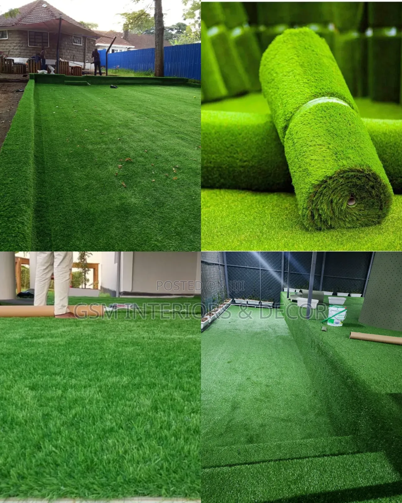 Artificial Green Grass Carpets in Weather Resistant