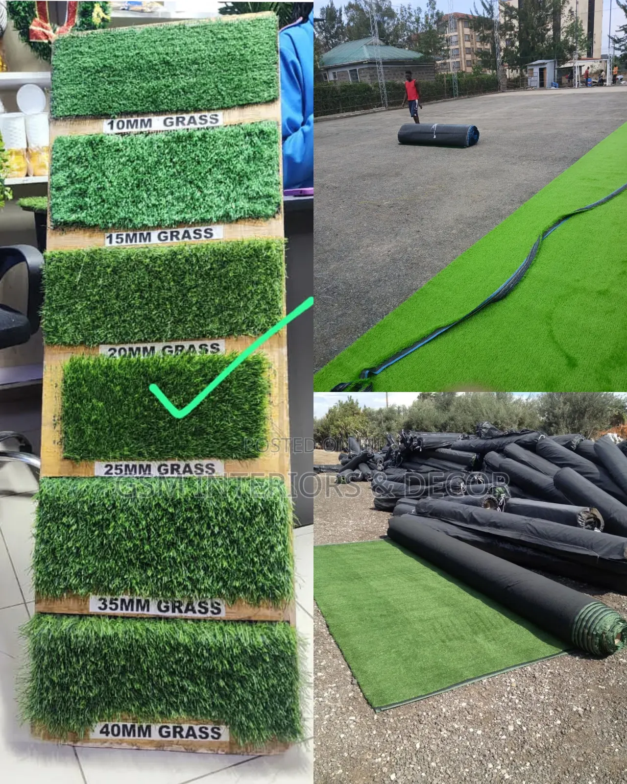 Artificial Green Grass Carpets 25mm Prime Green Diy
