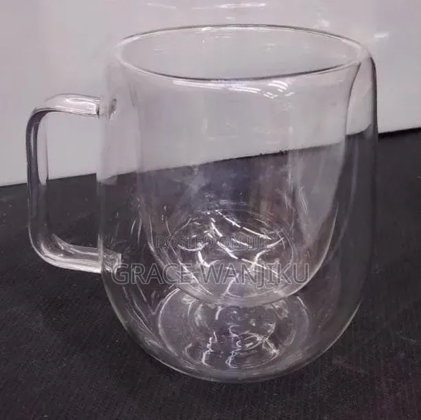 * Transparent Double Wall Mug Heat-Resistant*
*Capacity: 350ml