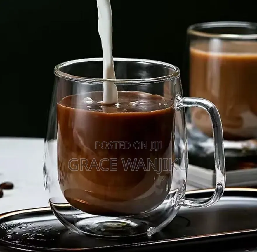 * Transparent Double Wall Mug Heat-Resistant*
*Capacity: 350ml