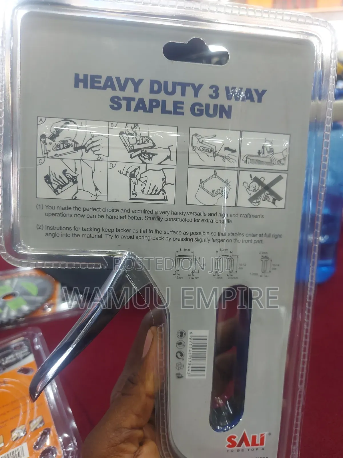Sali Brand Heavy Duty 3-Way Staple Gun.