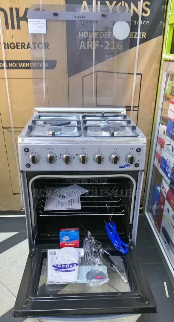 Ecomax Cooker 60×60 3g+1e,Electric Oven,Turbo Fan,Flame Failure Safety