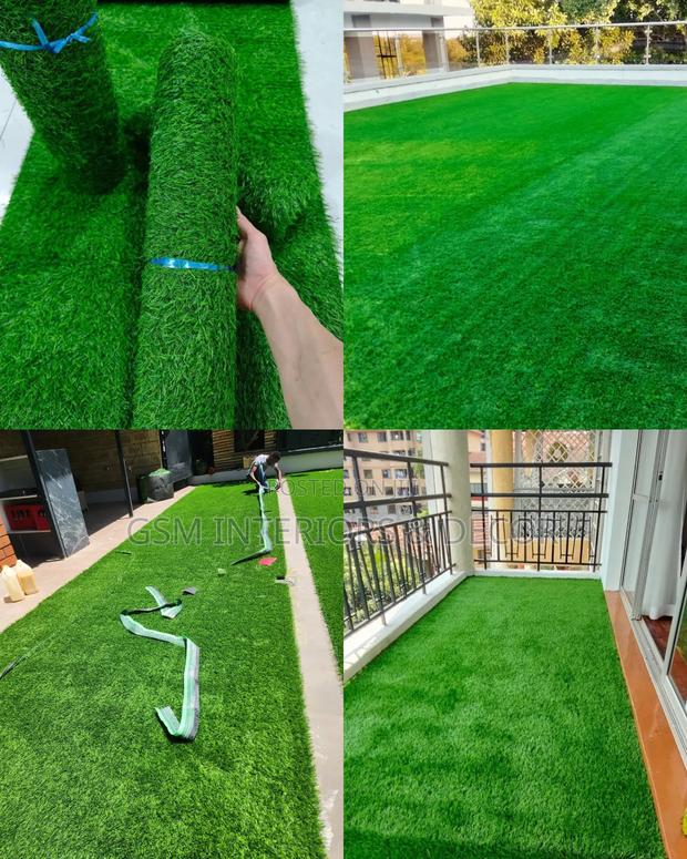 Artificial Green Grass Carpets Made From China - main view