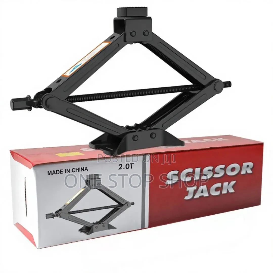 2ton Compact Design Scissor Jack With Effort Saving Ratchet Handle