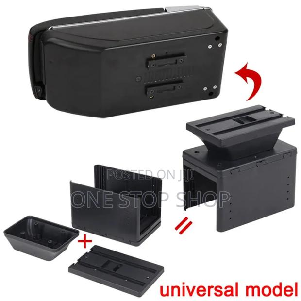 Universal Car Armrest Console Box for Storage and Arm Support - thumbnail 2