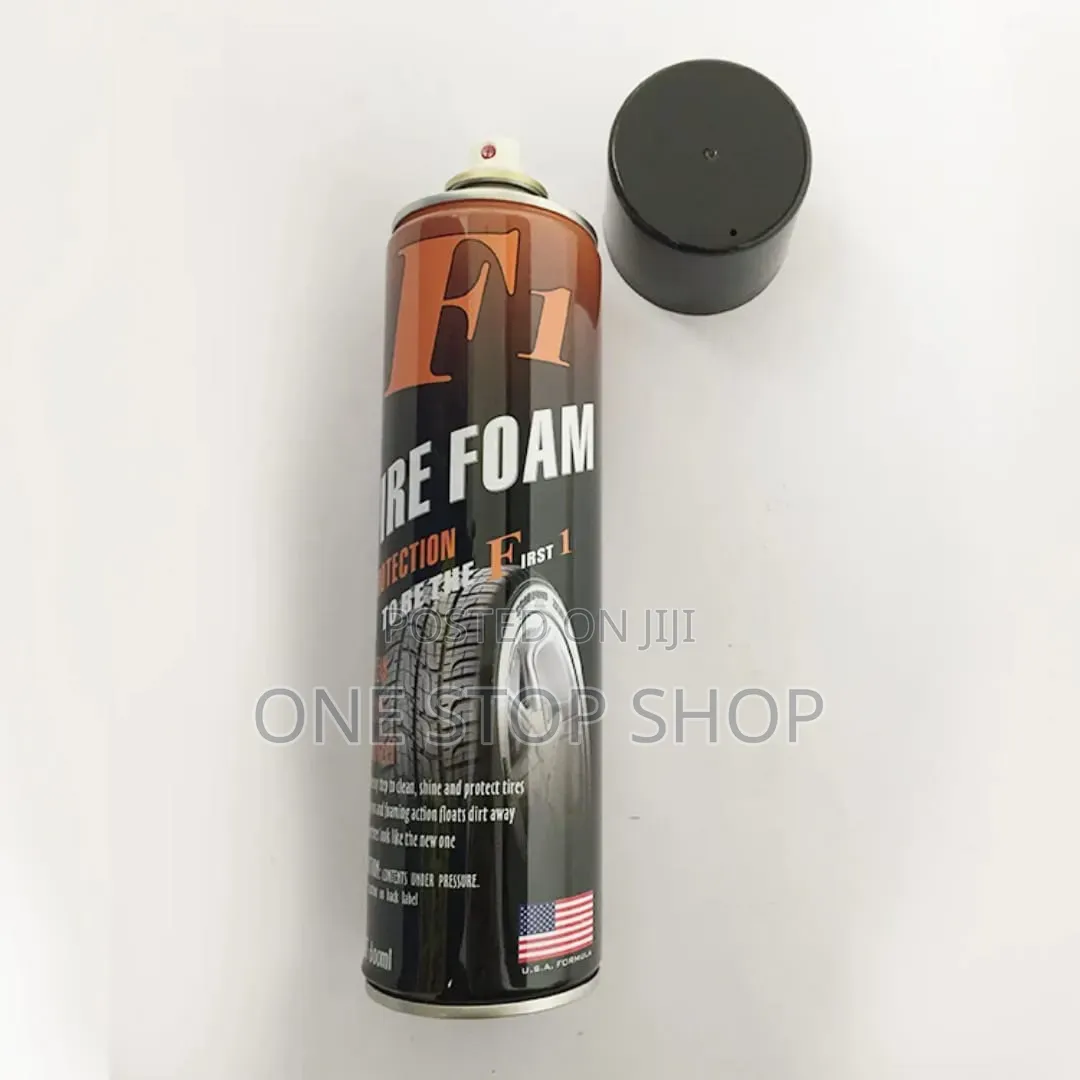 Tire Foam Cleans Dirt Grime From Tires Creating Bright Protective Film