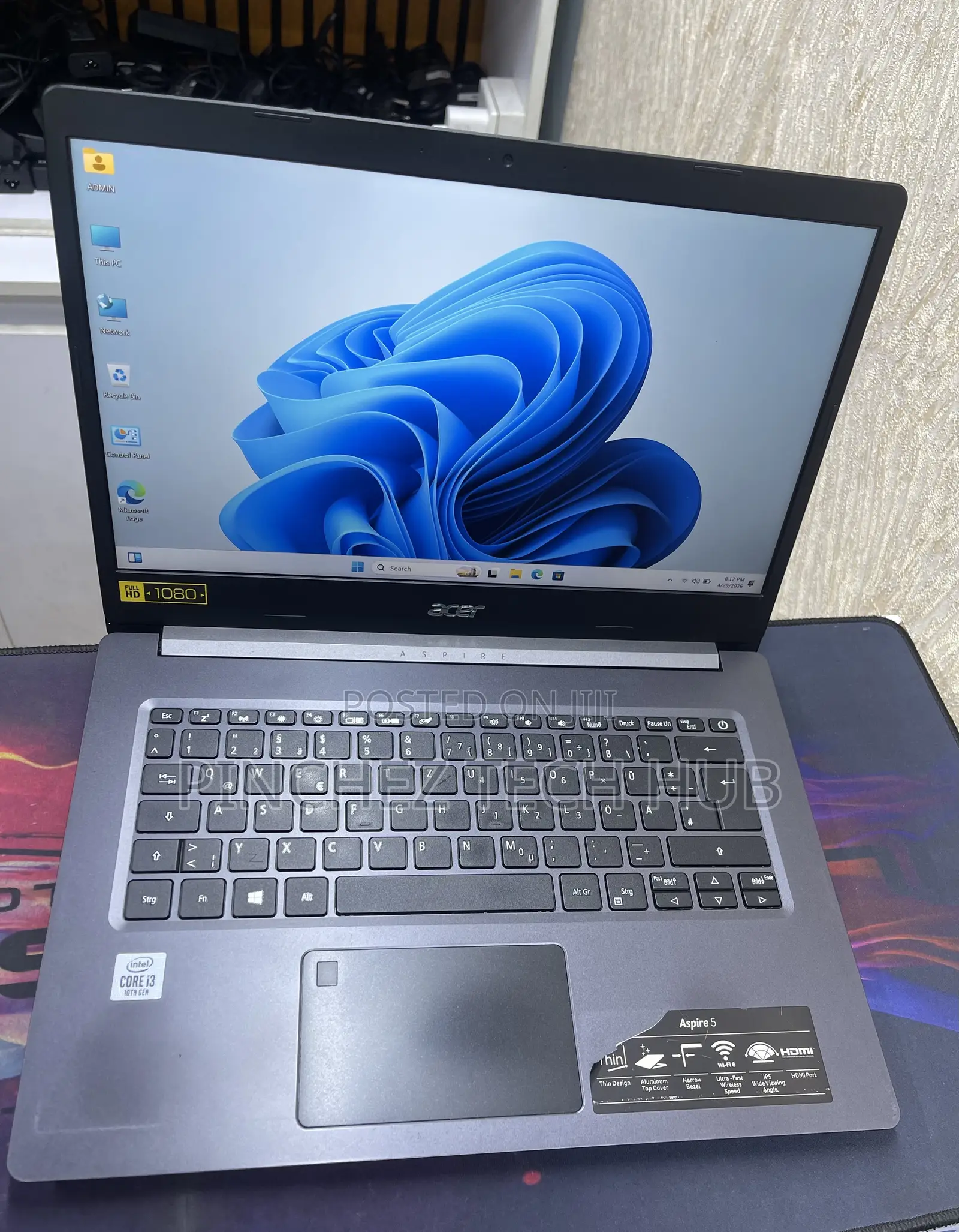 Laptop Acer Aspire 5 8GB Intel Core i3 SSD 256GB