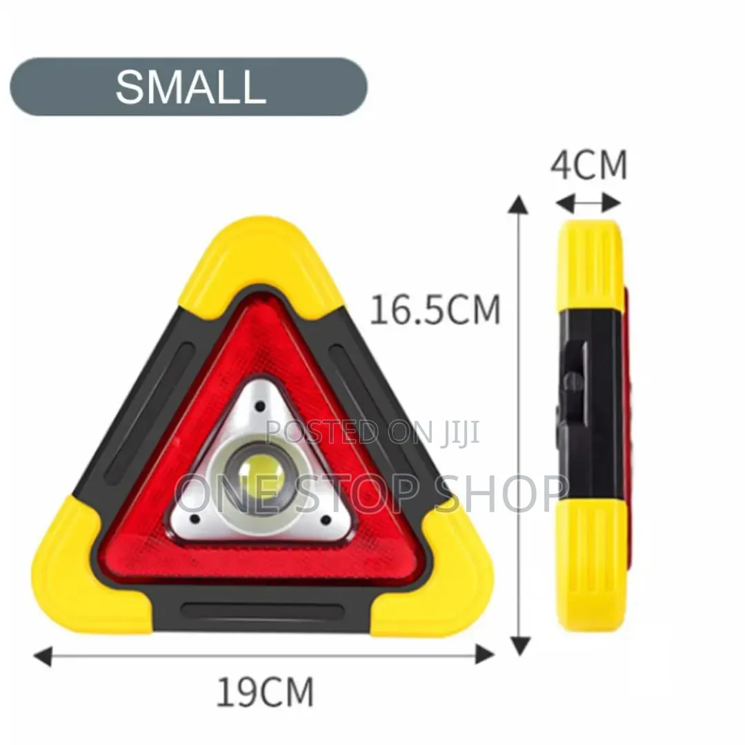 2pc Multifunctional Led Emergency Warning Triangleforsafety Breakdown