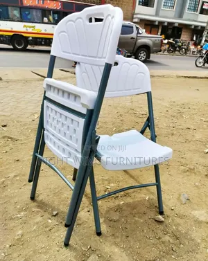 Potable Folding White Chair