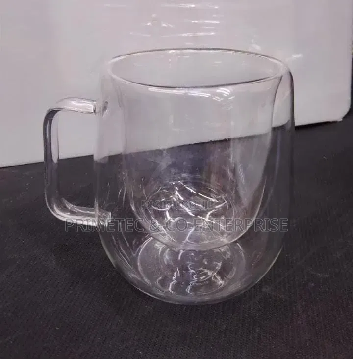 Transparent Double Wall Mug Heat-Resistant