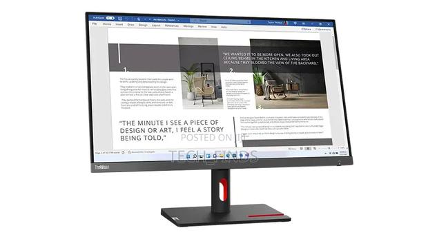 Lenovo Thinkvision S27i-30 27" FHD Monitor, Raven Black Color - main view
