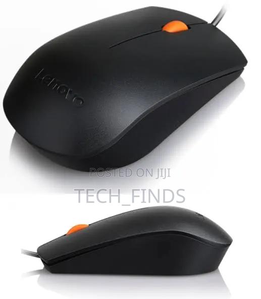 Lenovo 300 Wired Usb Mouse - Black