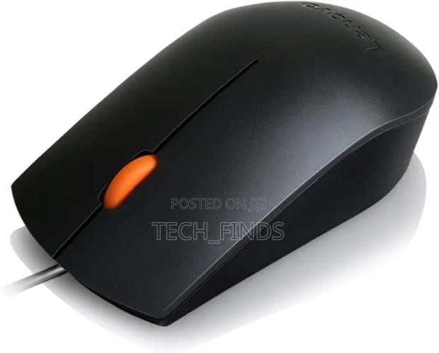 Lenovo 300 Wired Usb Mouse - Black - thumbnail 2