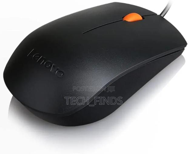 Lenovo 300 Wired Usb Mouse - Black - thumbnail 3