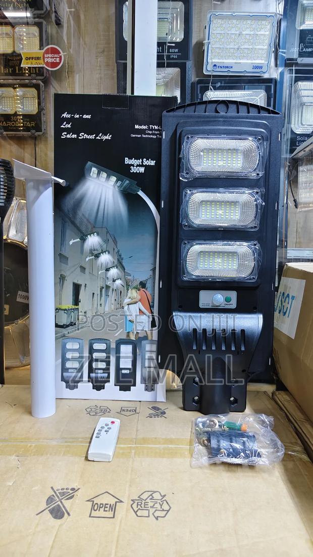 300w Solar Street Light (With Pole)