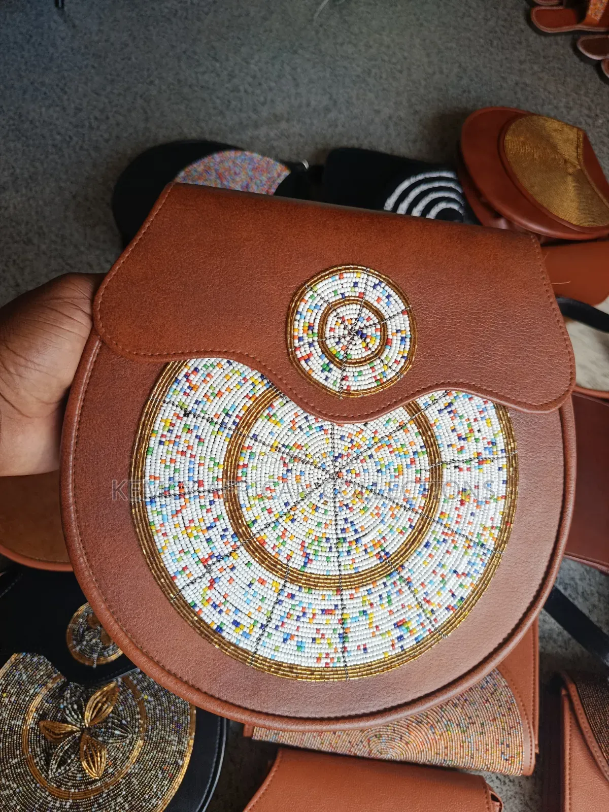 African Beaded Leather Bags
