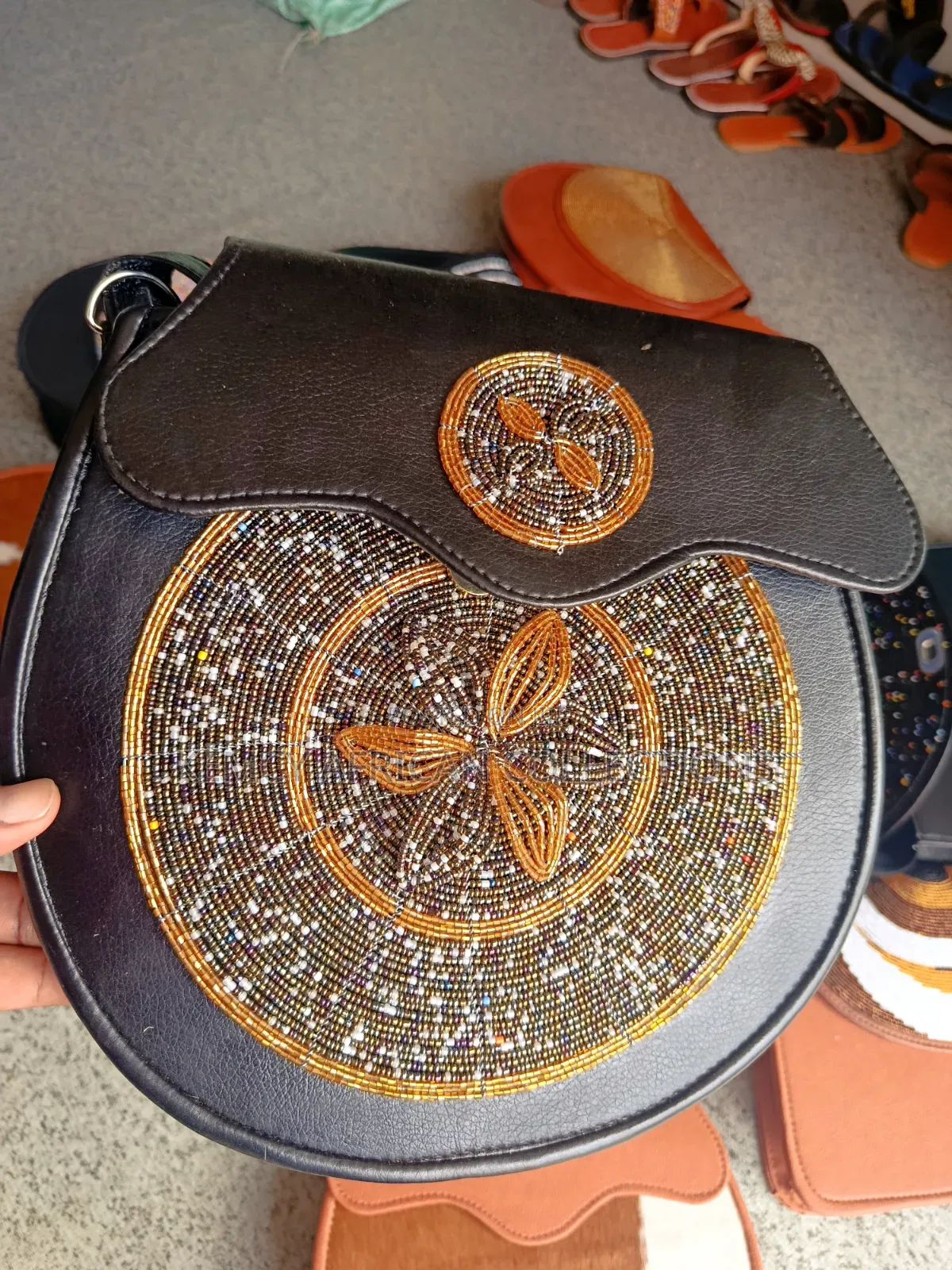African Beaded Leather Bags