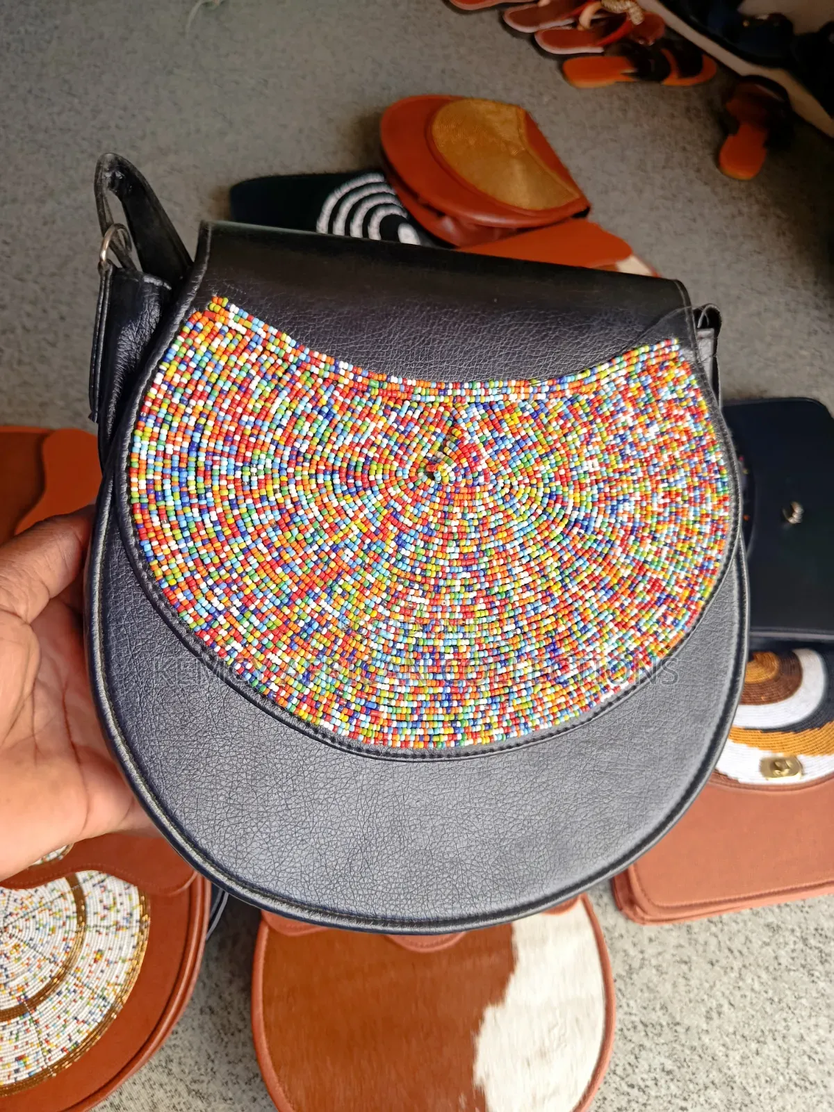 African Beaded Leather Bags