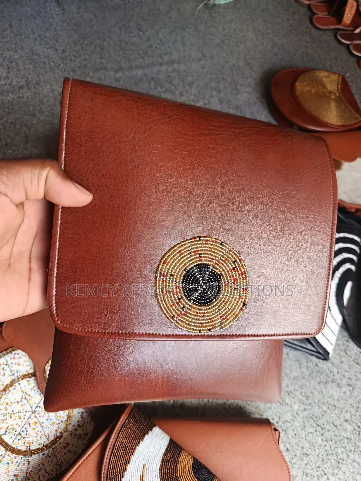 African Beaded Leather Bags