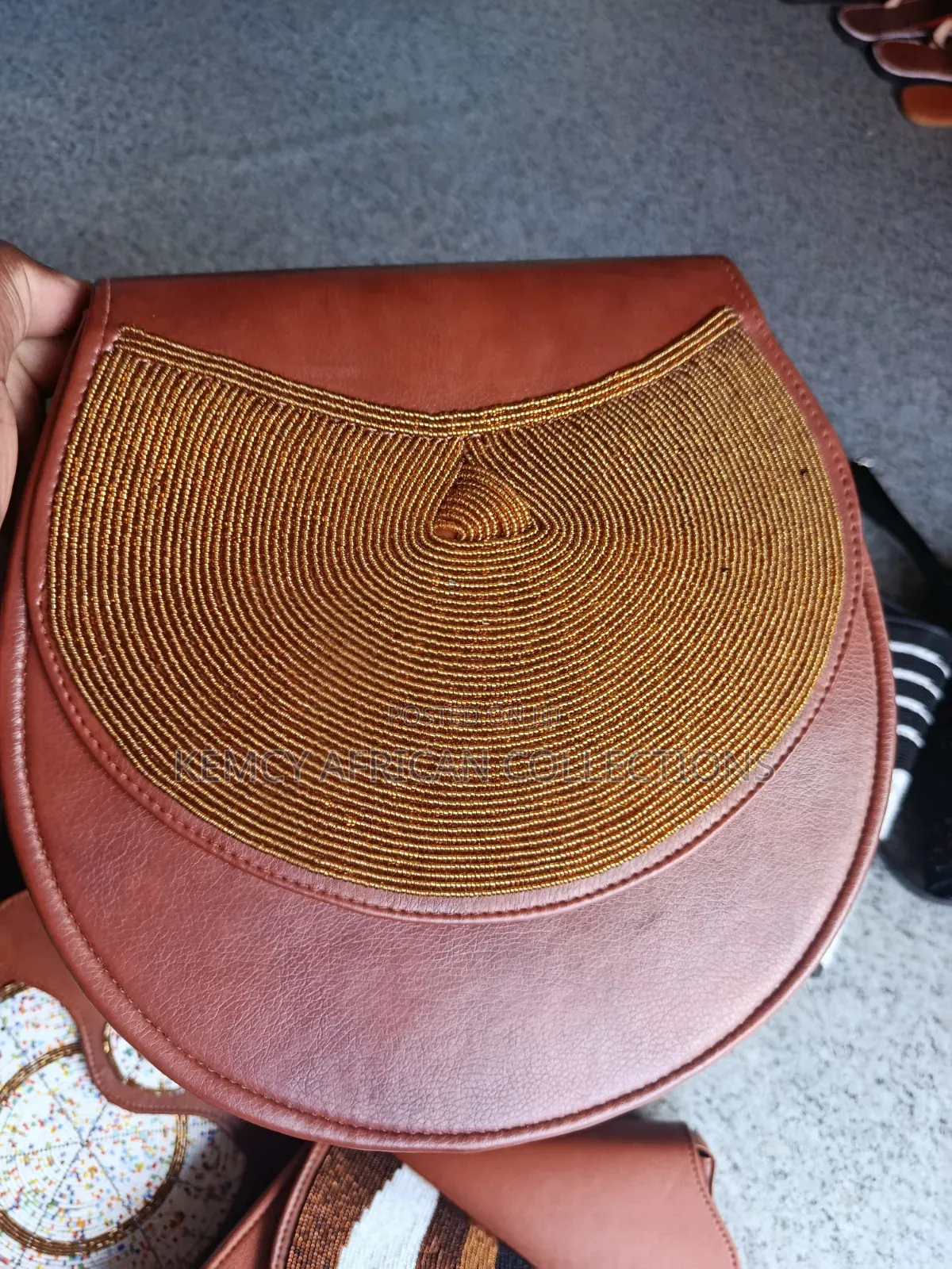African Beaded Leather Bags