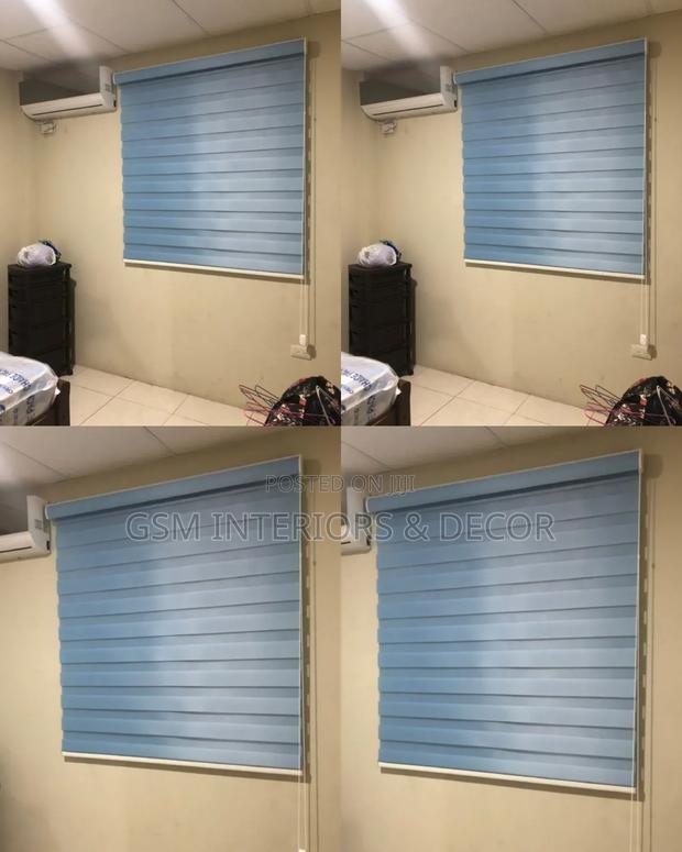 Sky Blue Roller Blinds for Kitchen, Office and Boardroom