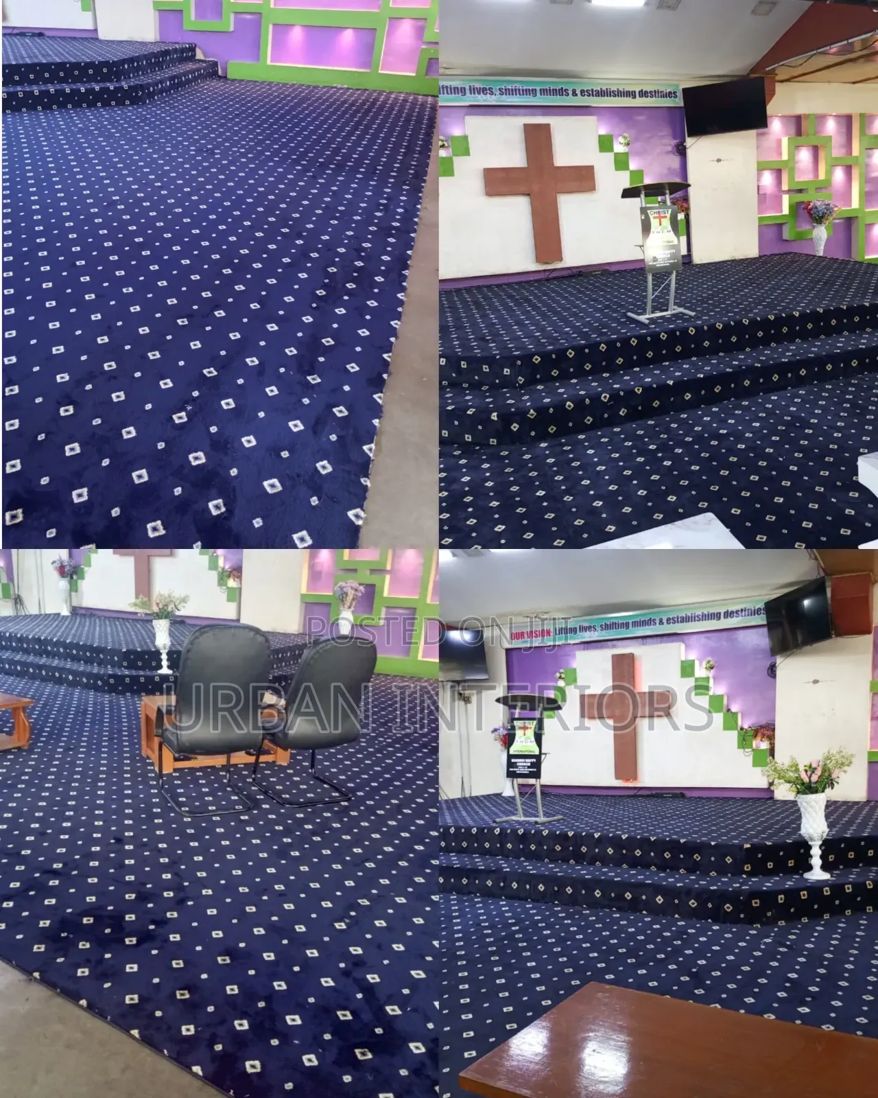 Blue Executive Carpet Blue Executive Carpet 12mm Thickness