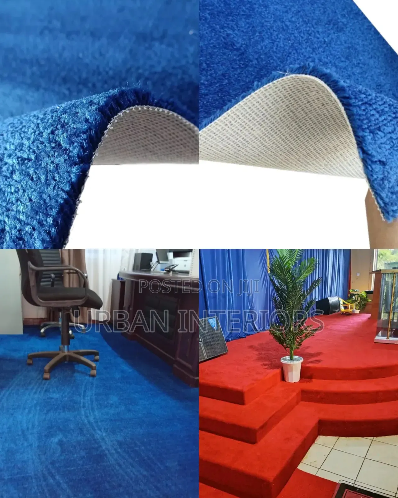 Royal Blue Carpet Royal Blue Carpet Piece of Sample