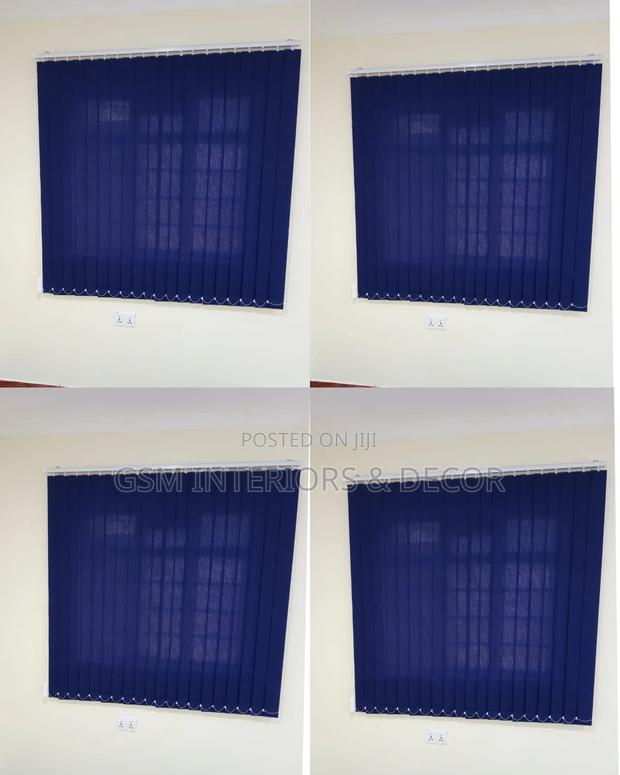 Navy Blue Office Blinds for Privacy Guarantee